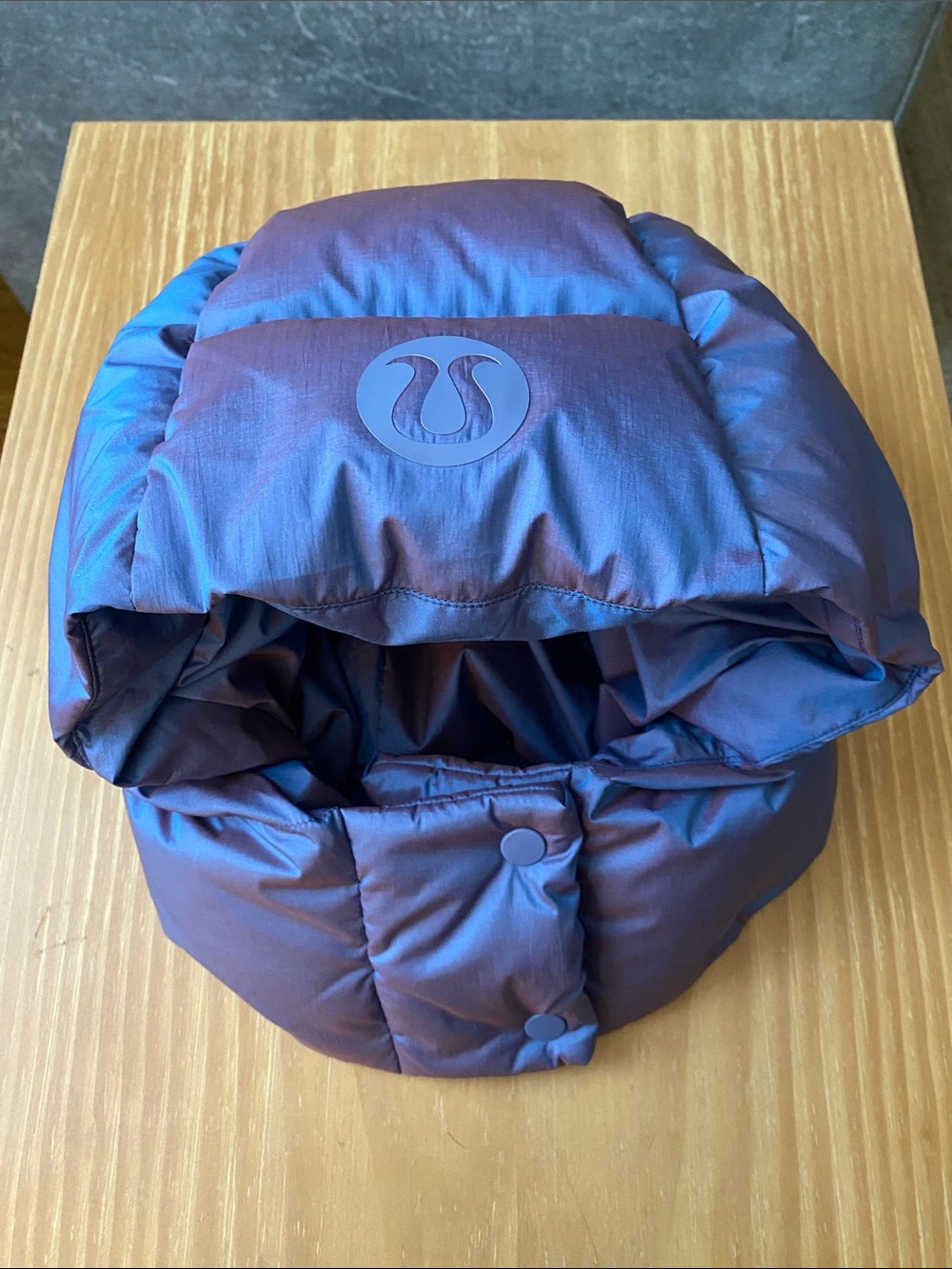 Lululemon Wunder Puff Replacement Hood Only Heathered Wild Indigo OS